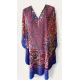 6pk: Rød/blå kaftan