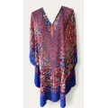 6pk: Rød/blå kaftan