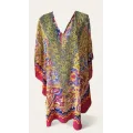 6pk: Cerise/gul kaftan